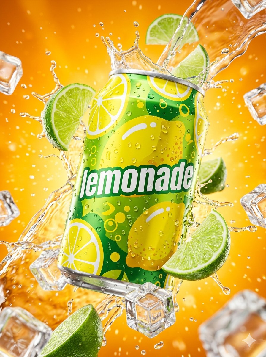 Preview image for Hyper-realistic Surreal Lemonade Can prompt