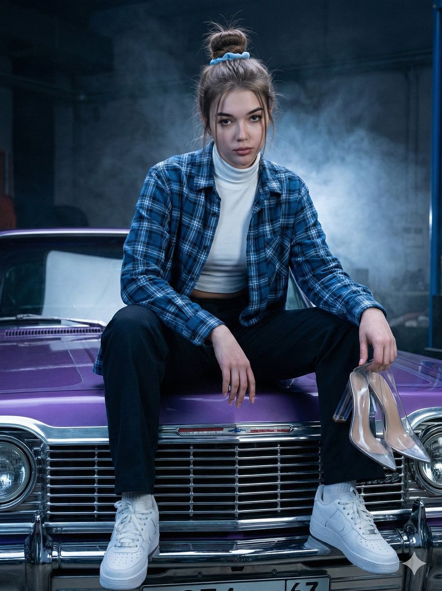 Hyper-Realistic Urban Rebel Portrait - Prompt de IA