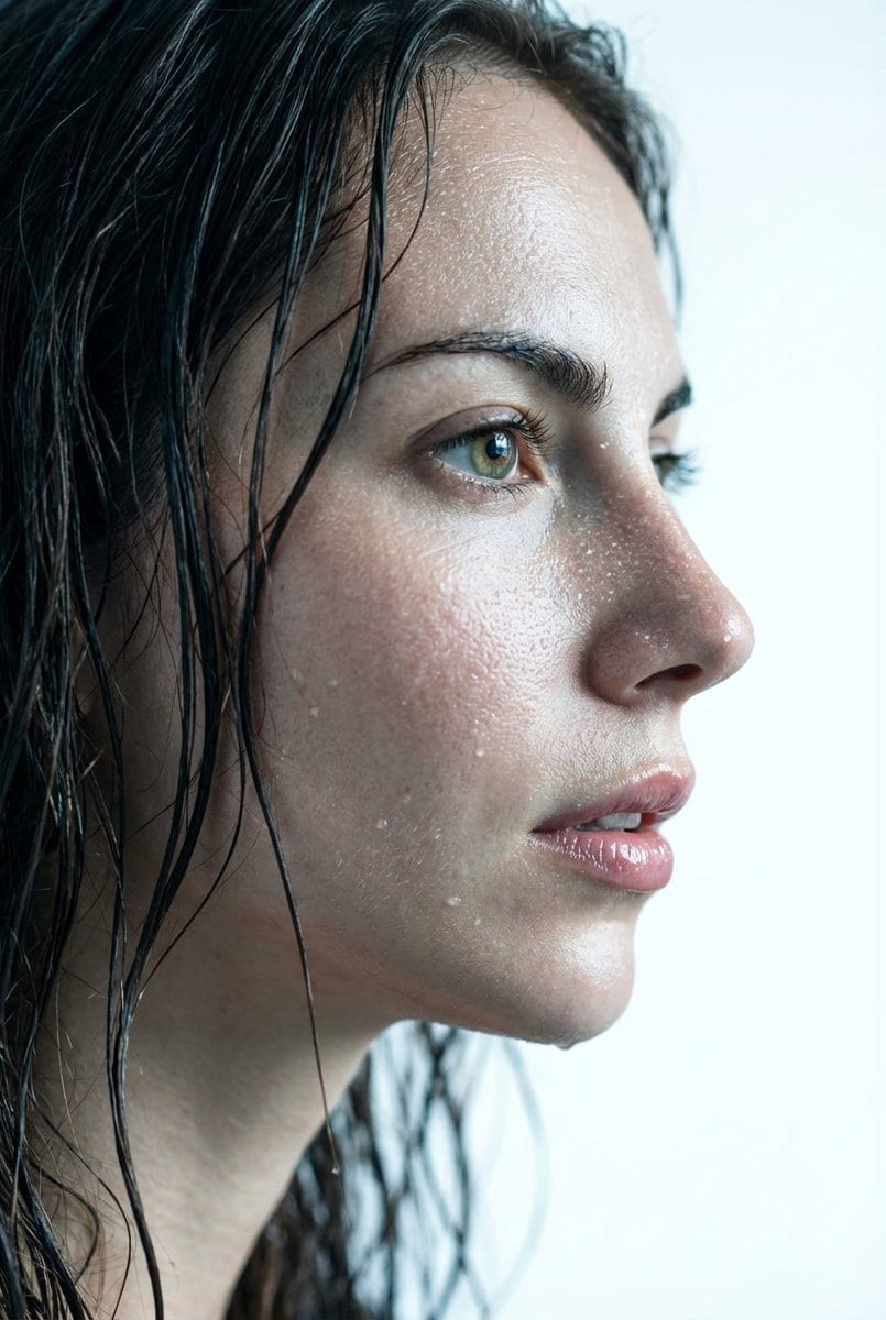 Hyper-Realistic Wet Skin Texture Prompt for Nano Banana Pro - Prompt de IA