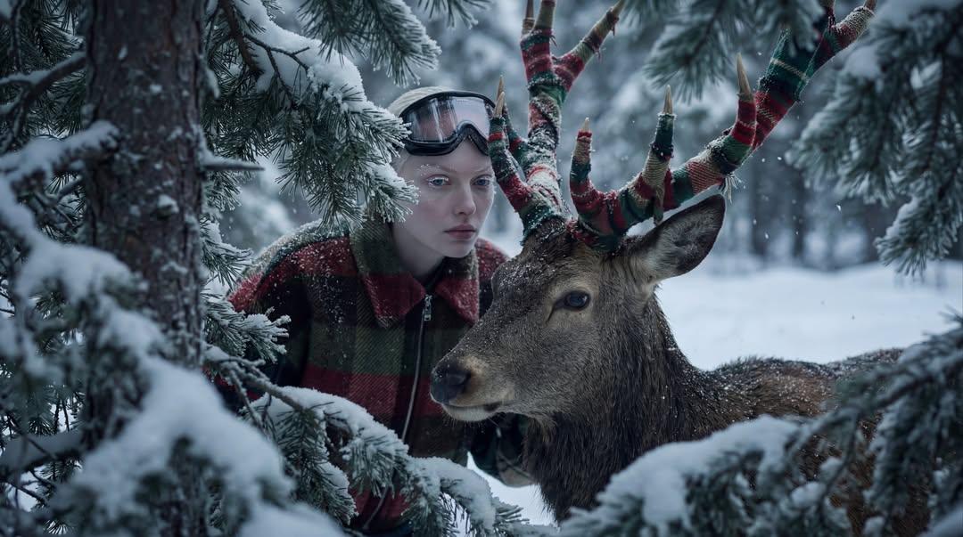 Hyper-Realistic Winter Fantasy Portrait Prompt - AI Generated Character Style Image Example