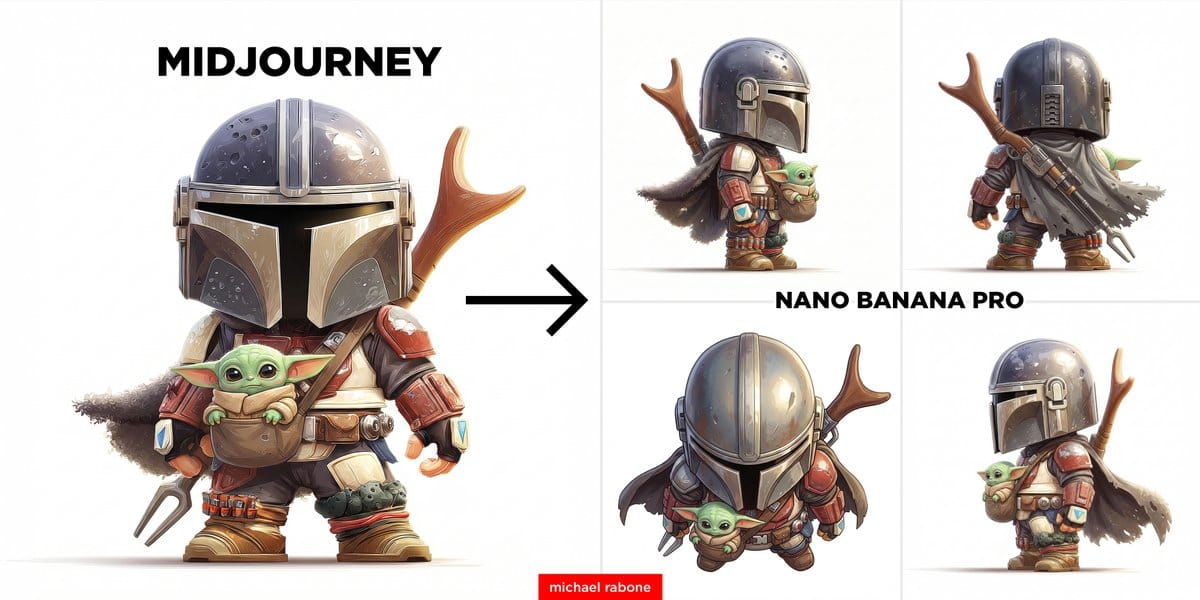 Image-to-Image View Generation Prompt - AI Generated Character Style Image Example