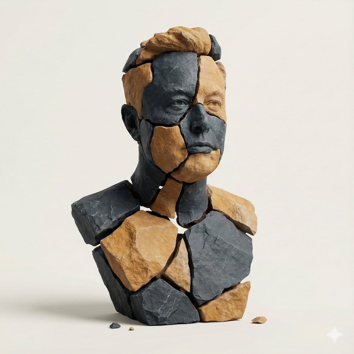 Image-to-Image Style Transfer: Fragmented Stone Sculpture - نص توجيهي للذكاء الاصطناعي