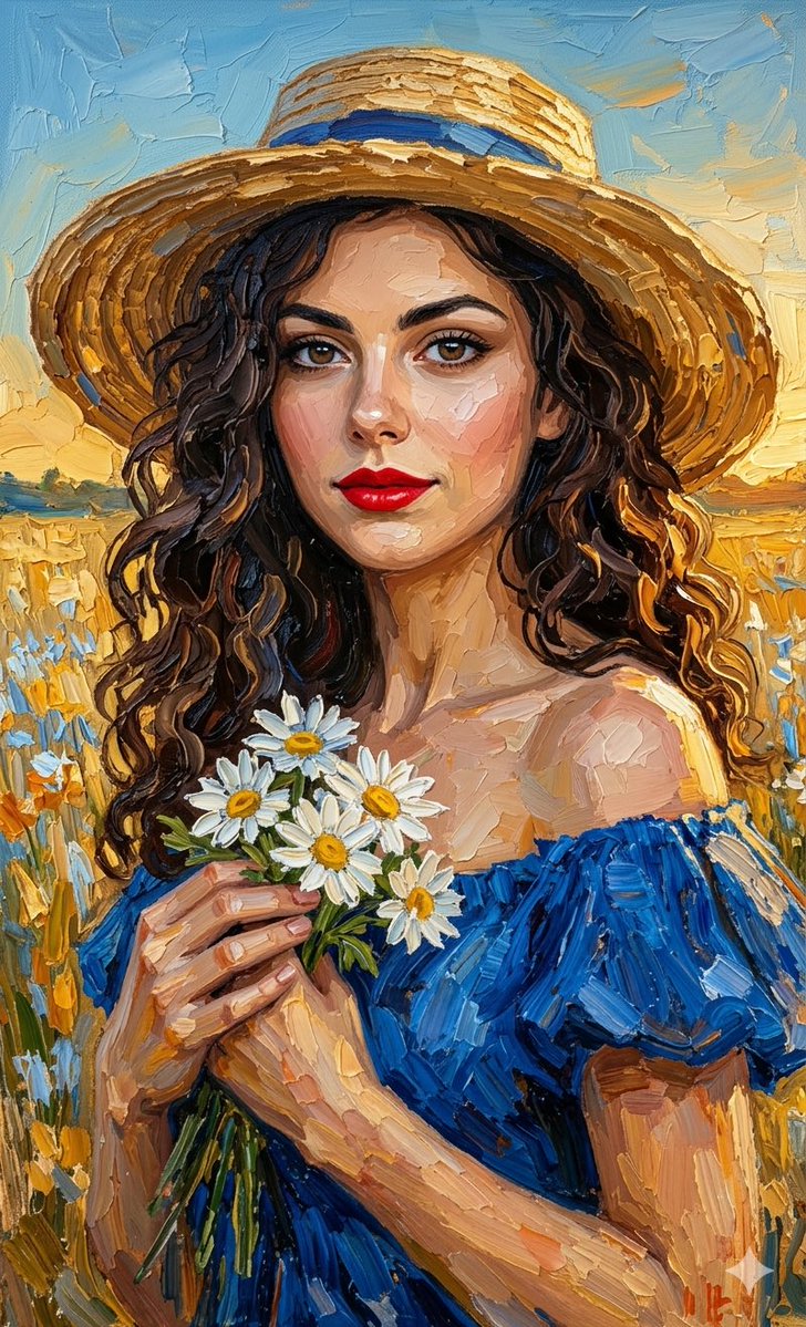 Preview image for Impasto Oil Painting Portrait prompt