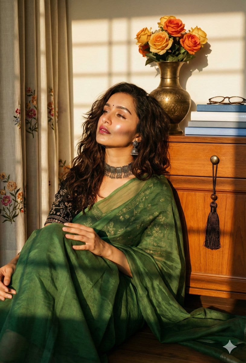 Indian Saree Fashion Portraits (Two Prompts) - Prompt IA