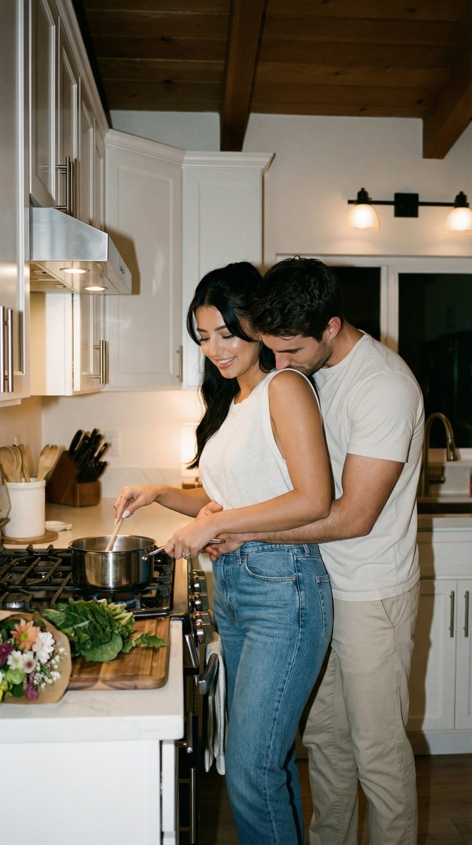 Intimate Lifestyle Documentary Couple Photo Prompt (JSON) - AI Art AI Generated Artwork