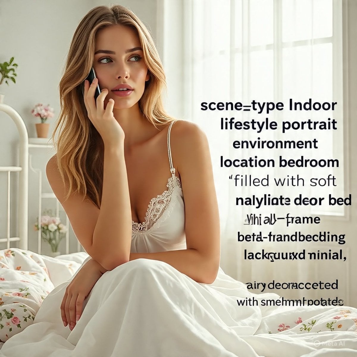 Intimate Mirror Selfie in a Sunlit Bedroom - Prompt de IA
