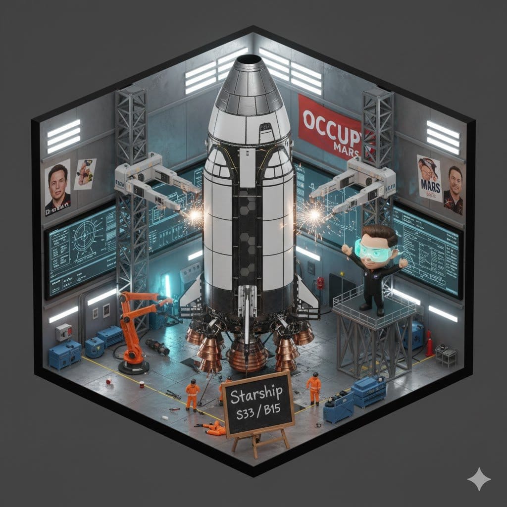 Isometric 3D Tony Stark Workshop Cube - AI提示词