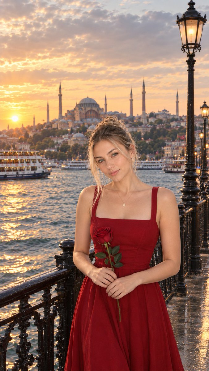 Preview image for Istanbul Bosphorus Travel Portrait prompt