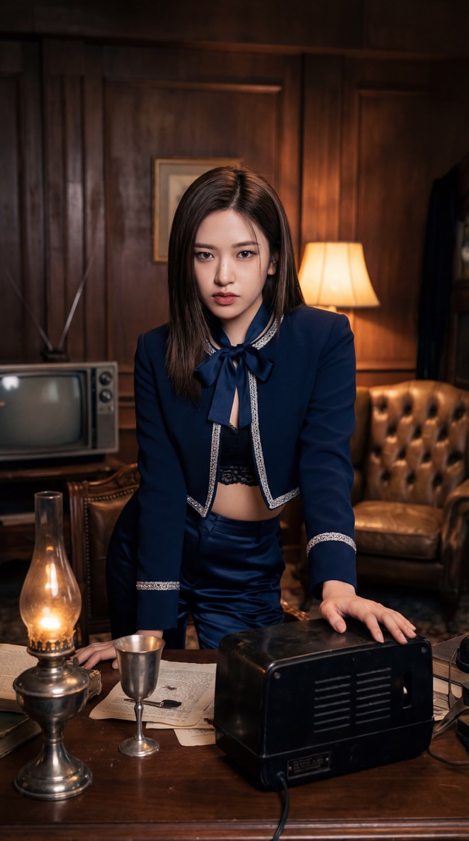 Preview image for IVE KPOP Idol Retro Cinematic Portraits prompt