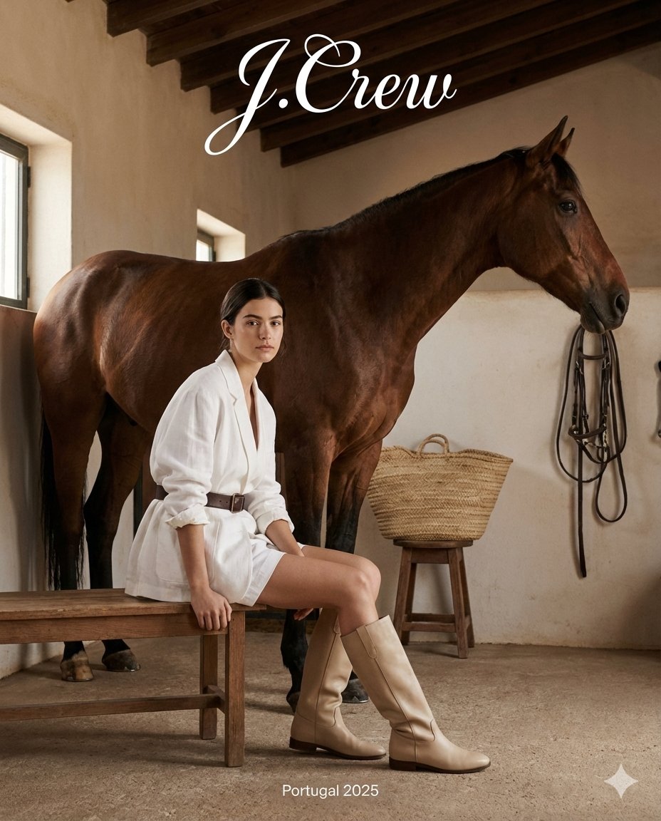 J.Crew Rustic Fashion Editorial - AI Art AI Generated Artwork