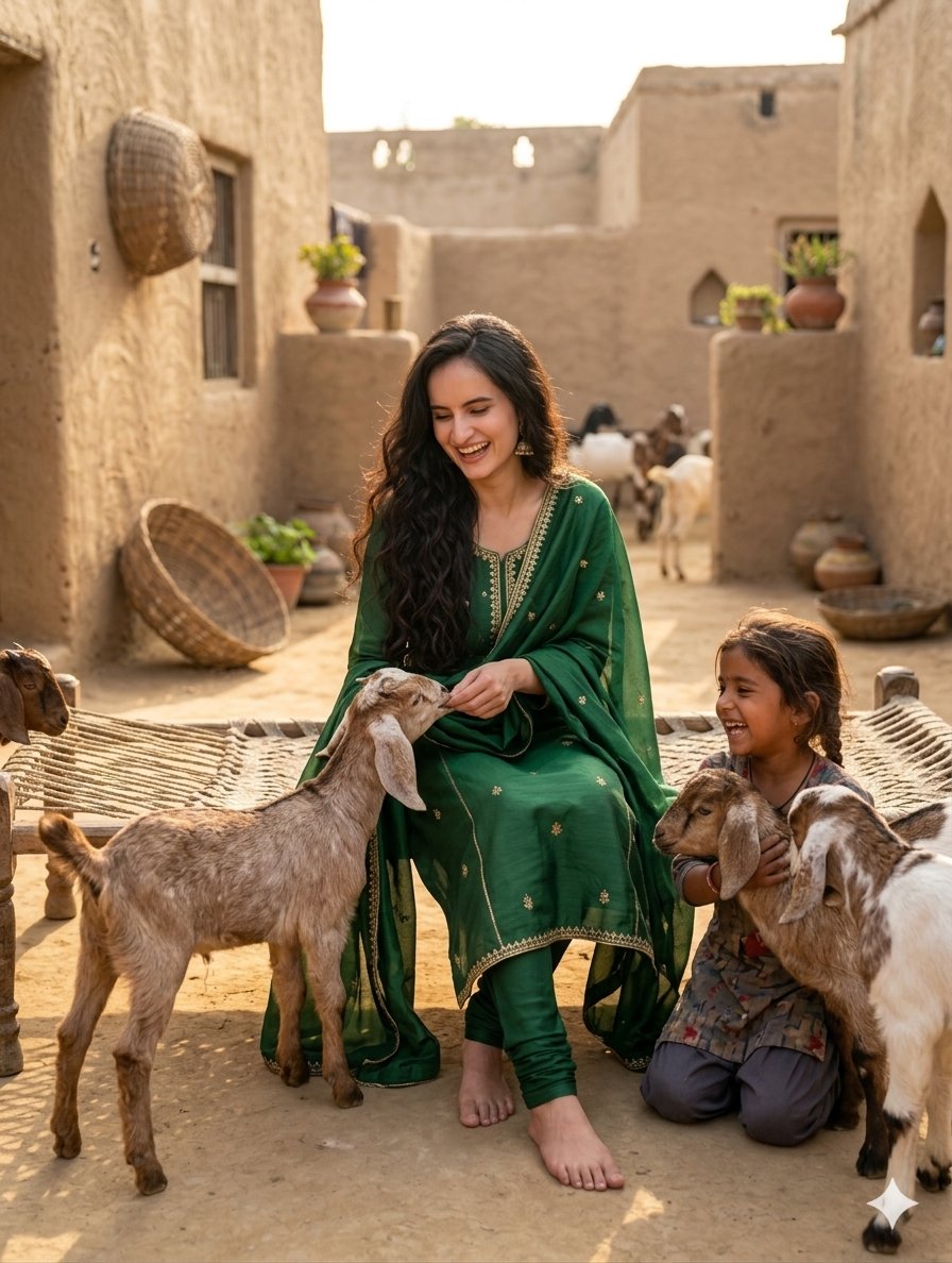 Preview image for Joyful South Asian Village Scene prompt