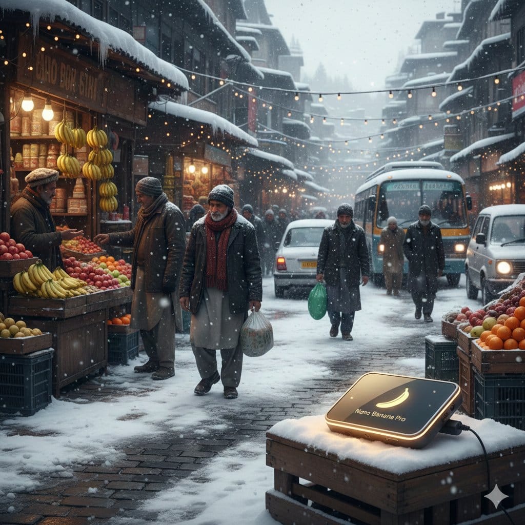 Kashmir Winter Promotional Scene Prompt - AI提示詞