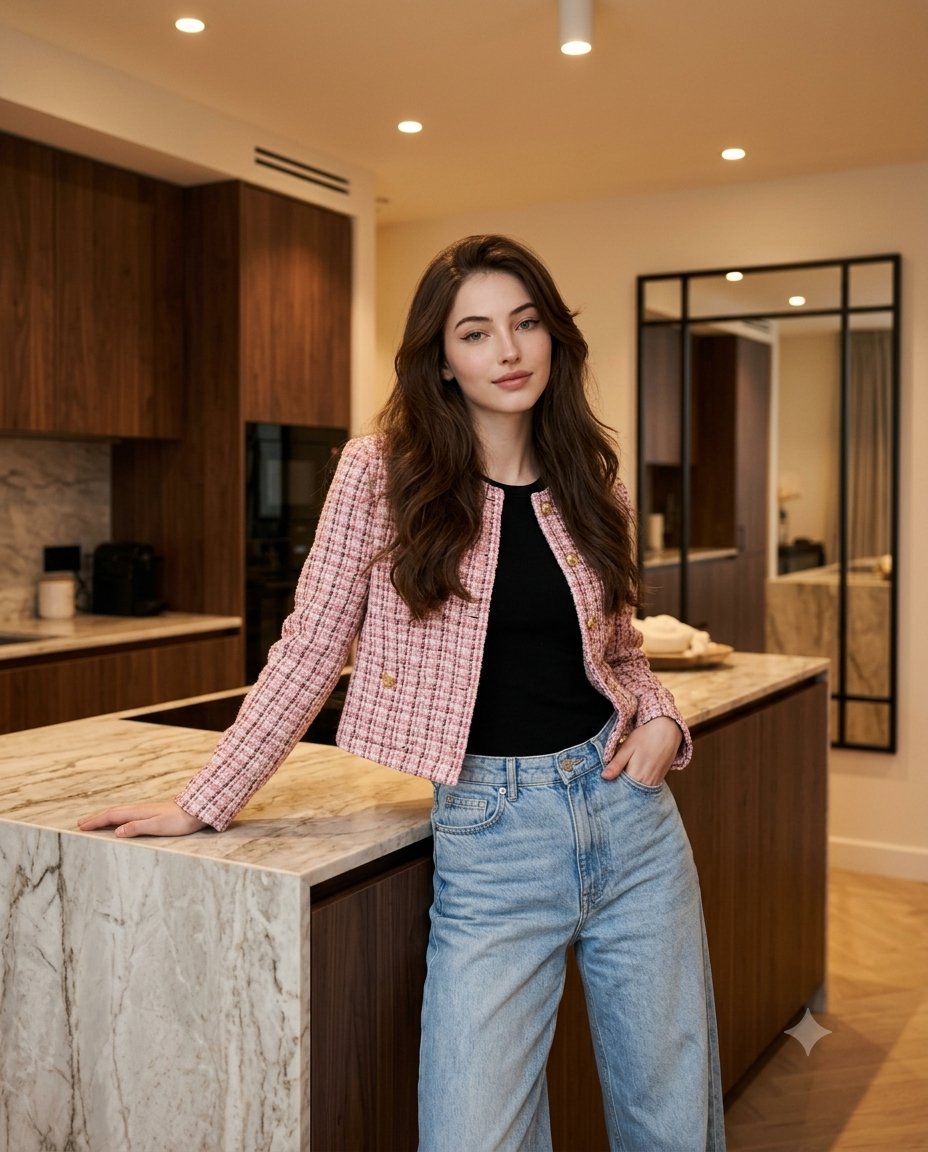Preview image for Kitchen Island Fashion Portrait Prompt prompt