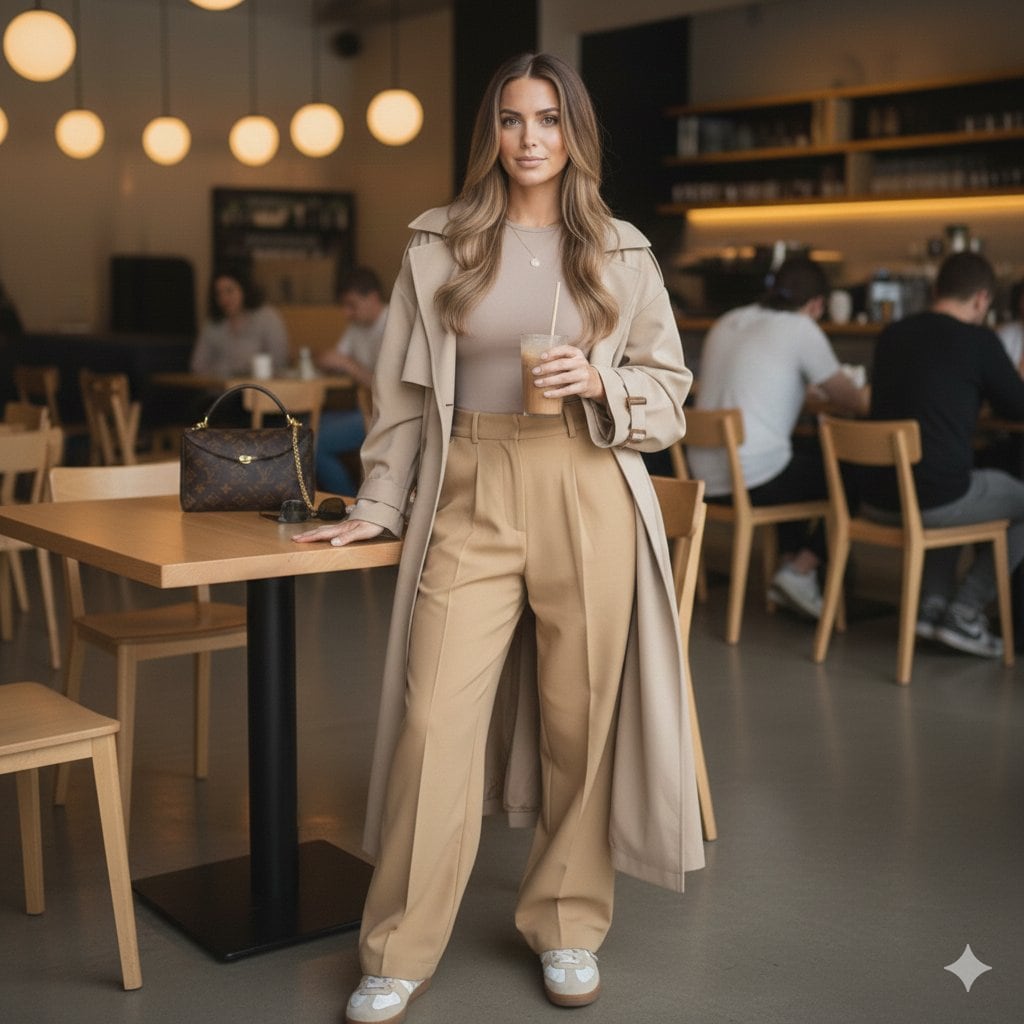 Lifestyle Café Photography Portrait - AI Generated Character Style Image Example