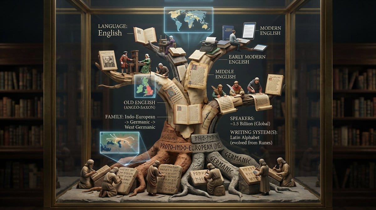 Linguistic Evolution Tree Infographic Generation Free Generator - AI ...