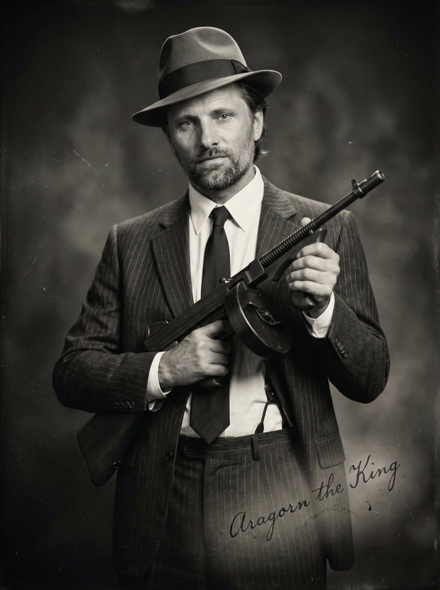 Lord of the Rings Characters as 1930s Mobsters - Prompt IA