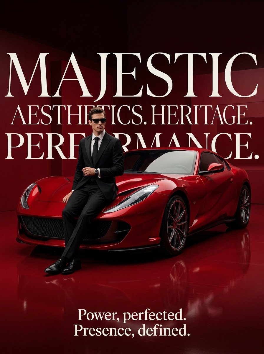 Preview image for Luxury Automotive Surrealist Poster prompt