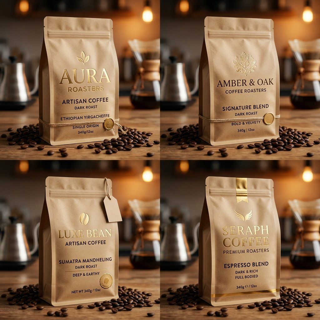 Luxury Coffee Branding Product Photography - AI Art AI Generated Artwork