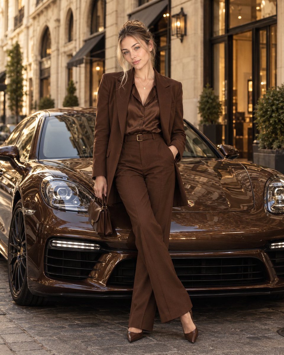 Preview image for Luxury Fashion Editorial with Sports Sedan prompt