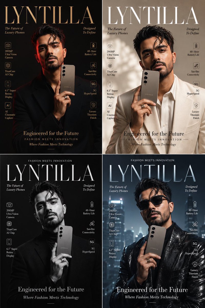 Preview image for Luxury Fashion Tech Magazine Cover prompt