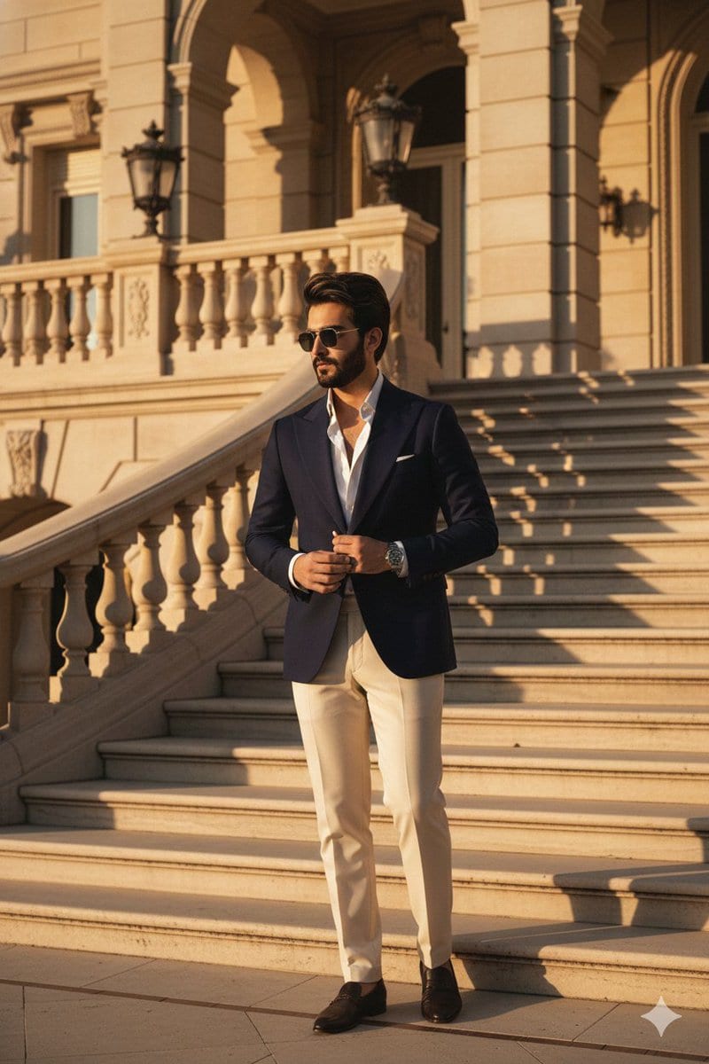 Luxury Golden Hour Architectural Portrait - Промпт ИИ