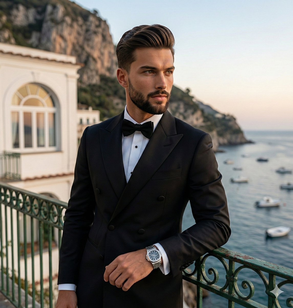 Preview image for Luxury Lifestyle Portrait at Sunset prompt