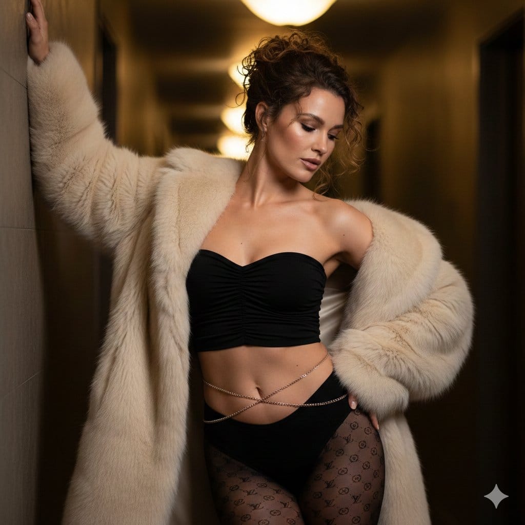 Preview image for Luxury Low-Light Fashion Portrait Prompt with Strict Identity Lock in JSON prompt