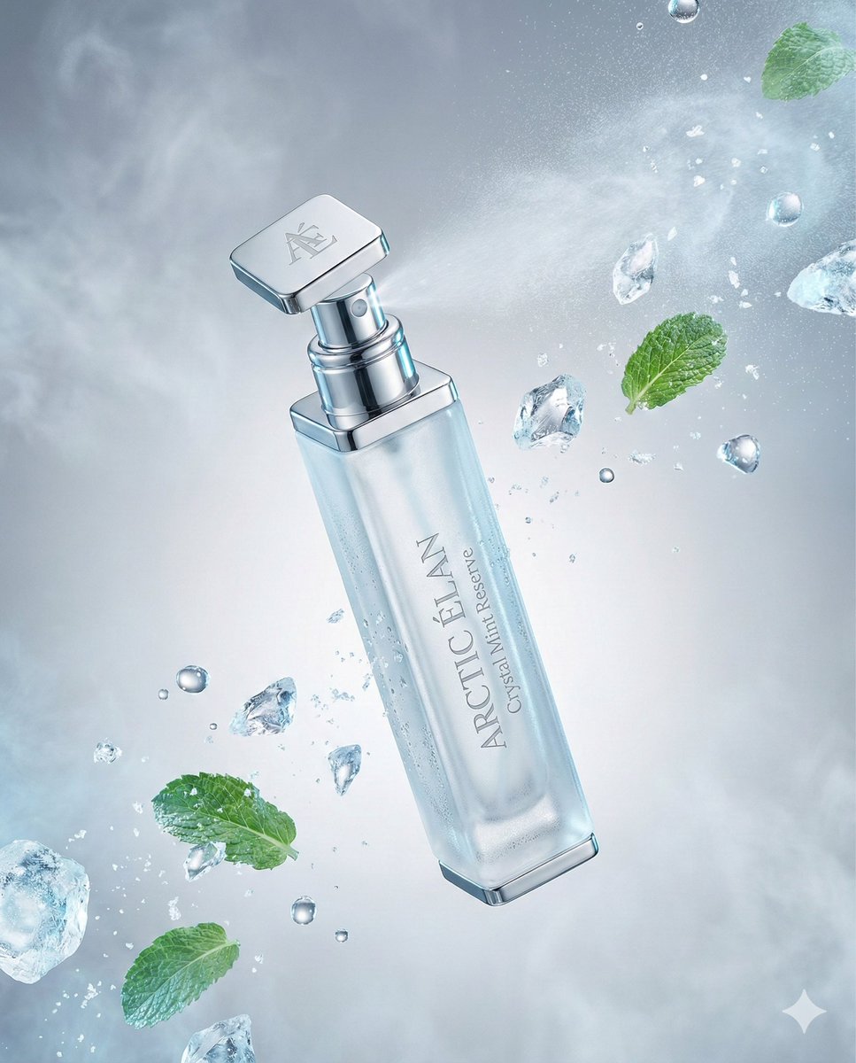 Preview image for Luxury Mouth Freshener Ad Prompt (ARCTIC ÉLAN) prompt