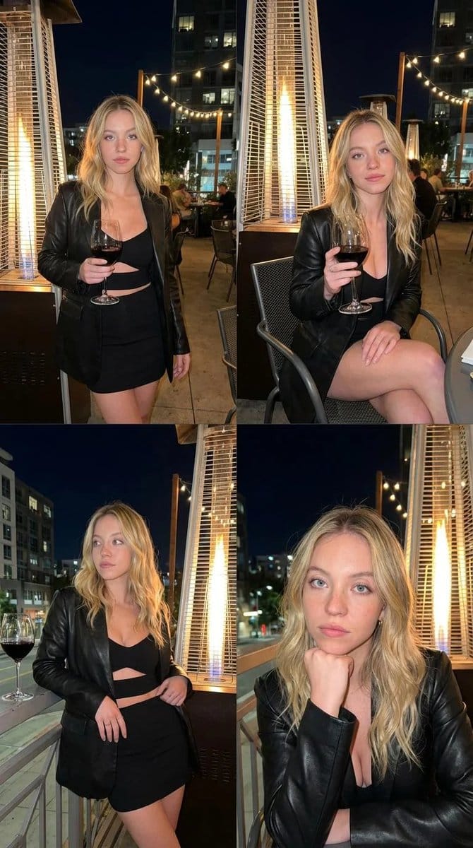 Preview image for Luxury Nightlife Photo Collage (4-Image Grid) prompt
