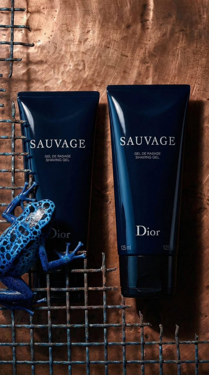 Preview image for Luxury Product Photography of Dior Sauvage Shaving Gel prompt