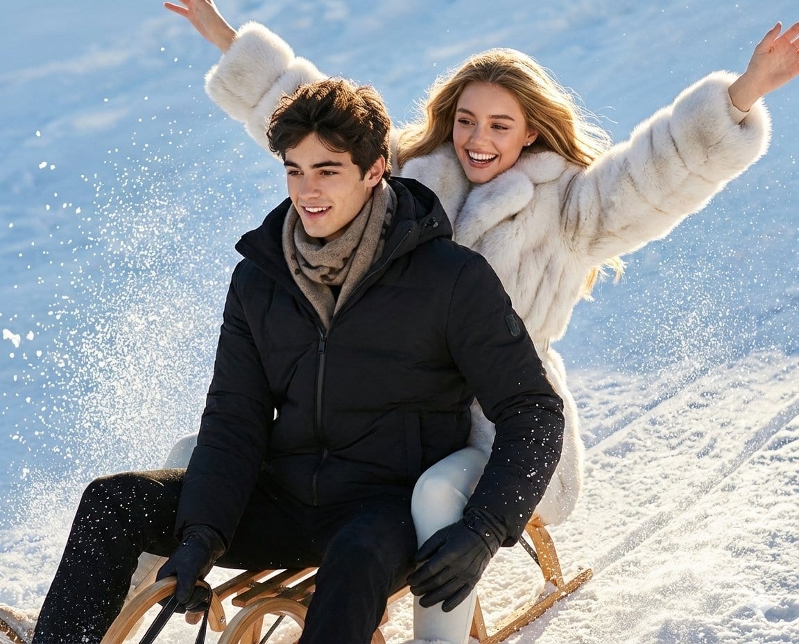 Preview image for Luxury Russian Winter Sledding Scene Prompt prompt