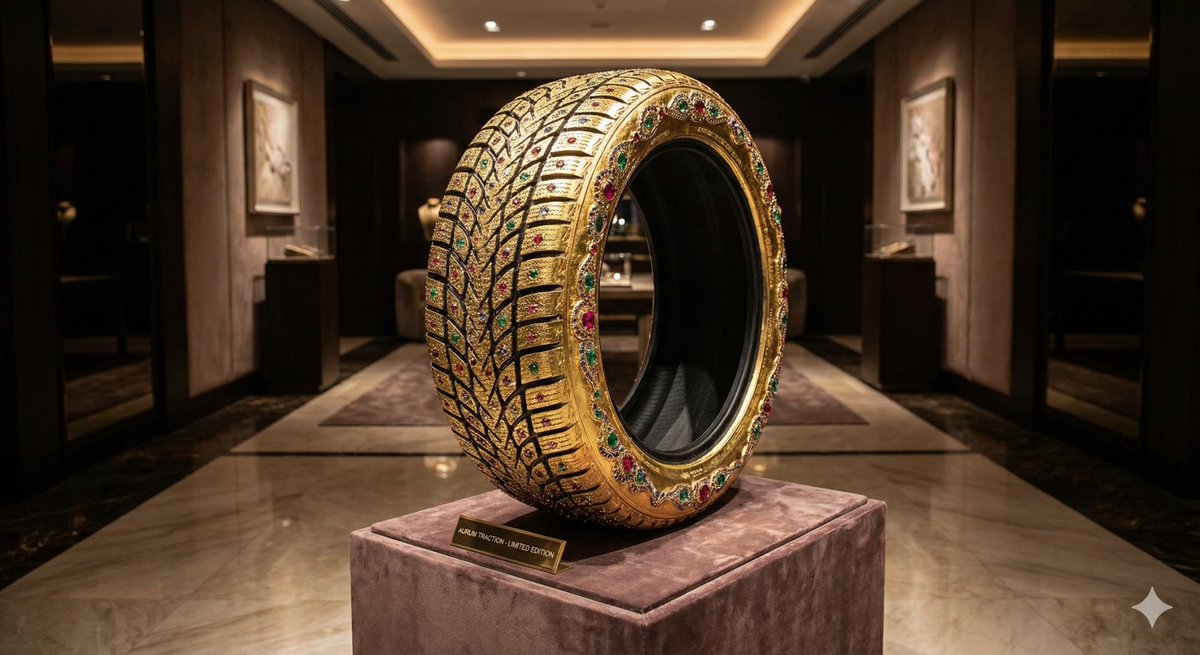 Luxury Snow Tire Image Generation - AI Art AI Generated Artwork