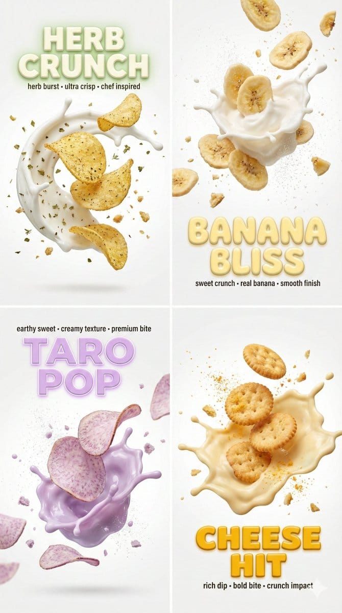 Macro Food Photography with 3D Text Overlays - نص توجيهي للذكاء الاصطناعي