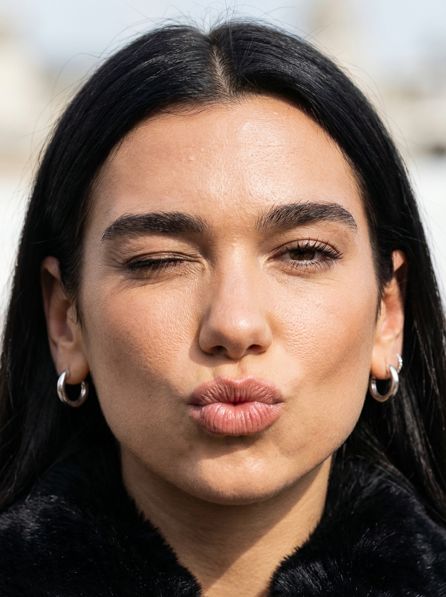Preview image for Macro Portrait with Wink and Pucker prompt