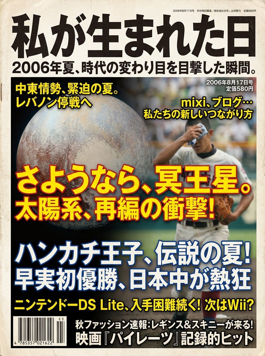 Magazine Cover Generation Based on Birth Date Prompt - AI Prompt