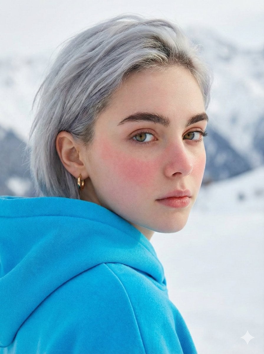 Melancholic Portrait Looking Over Shoulder Prompt