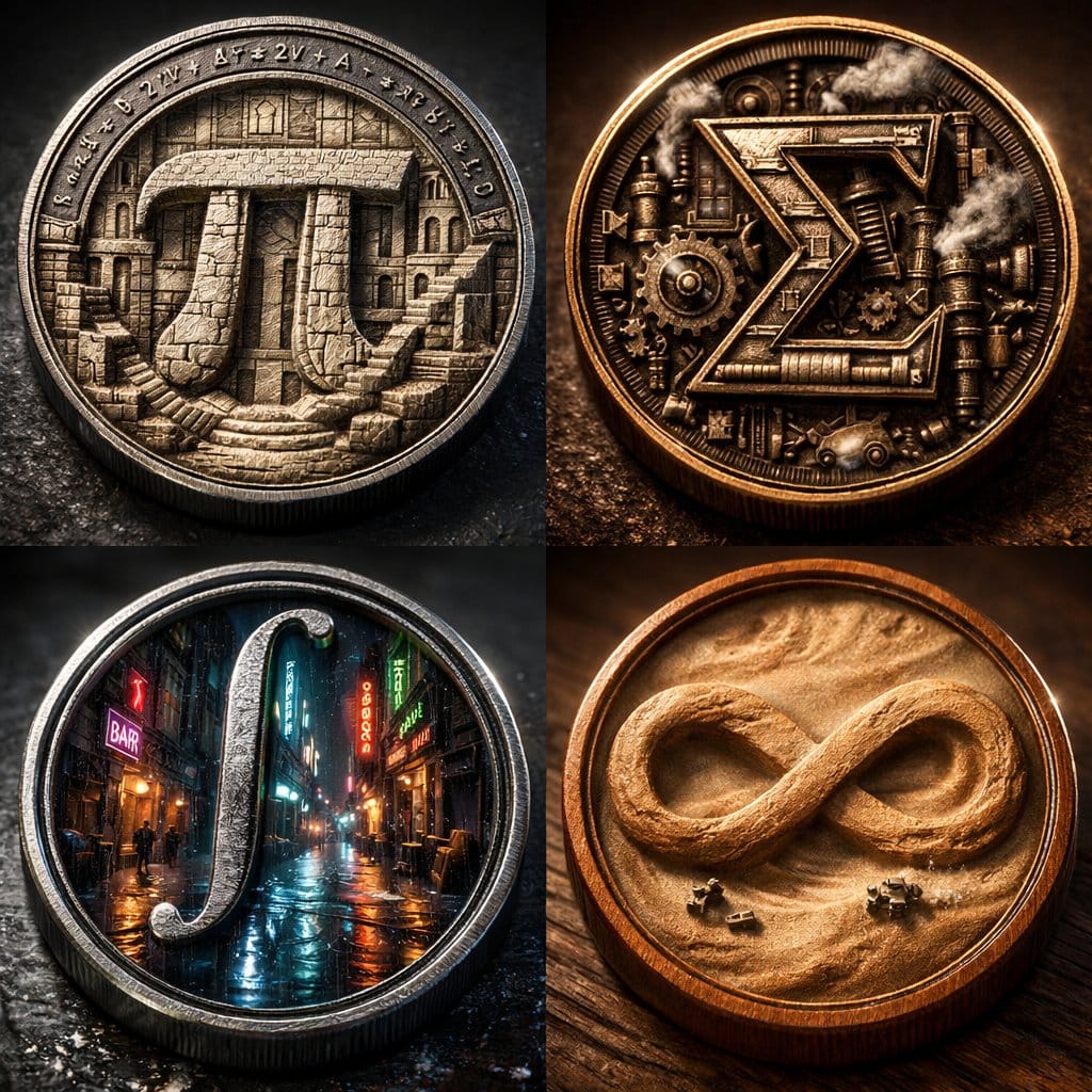 Micro-World Mathematical Symbols Grid Prompt - AI提示词