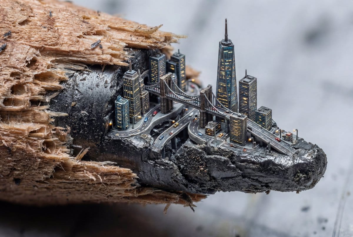 Microscopic City Art Addition Prompt - AI Prompt