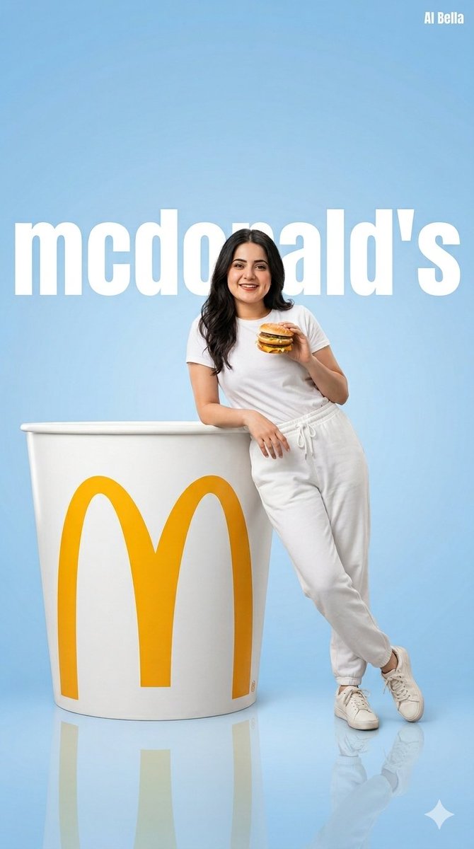 Preview image for Minimalist McDonald's Fashion Ad prompt