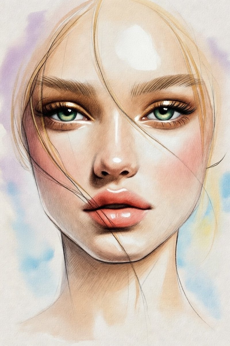 Preview image for Minimalist Pencil Sketch Portrait prompt