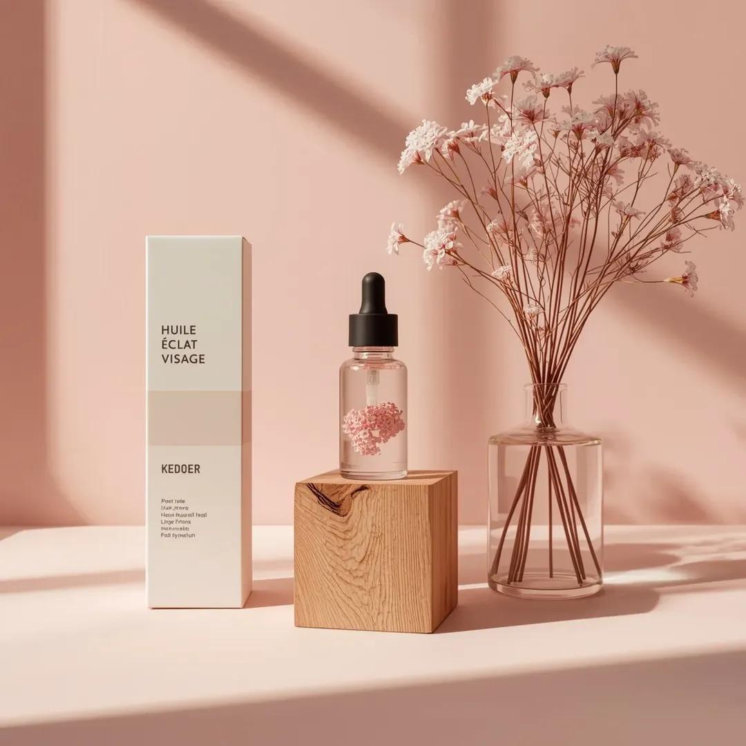 Minimalist Skincare Product Studio Photography Prompt - AI 프롬프트