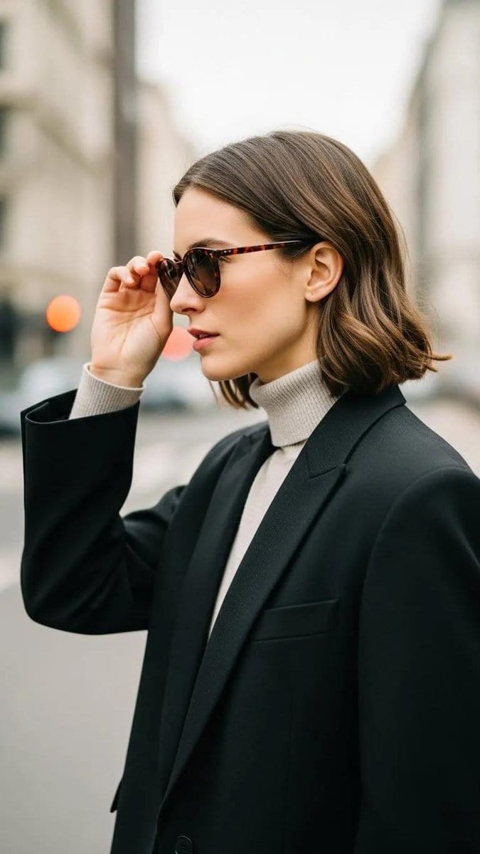 Minimalist Urban Fashion Editorial Side Profile - KI-Prompt