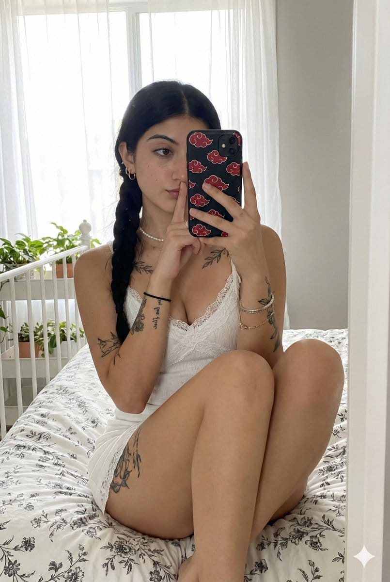 Mirror Selfie with Identity Preservation Prompt - AI Generated AI Art Style Image Example