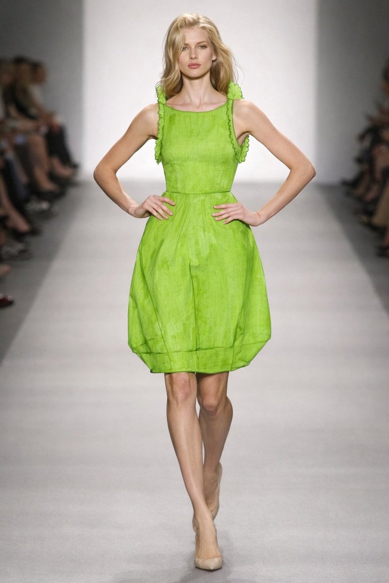 Model Walking Down Runway Prompt - AI Generated Realistic Style Image Example