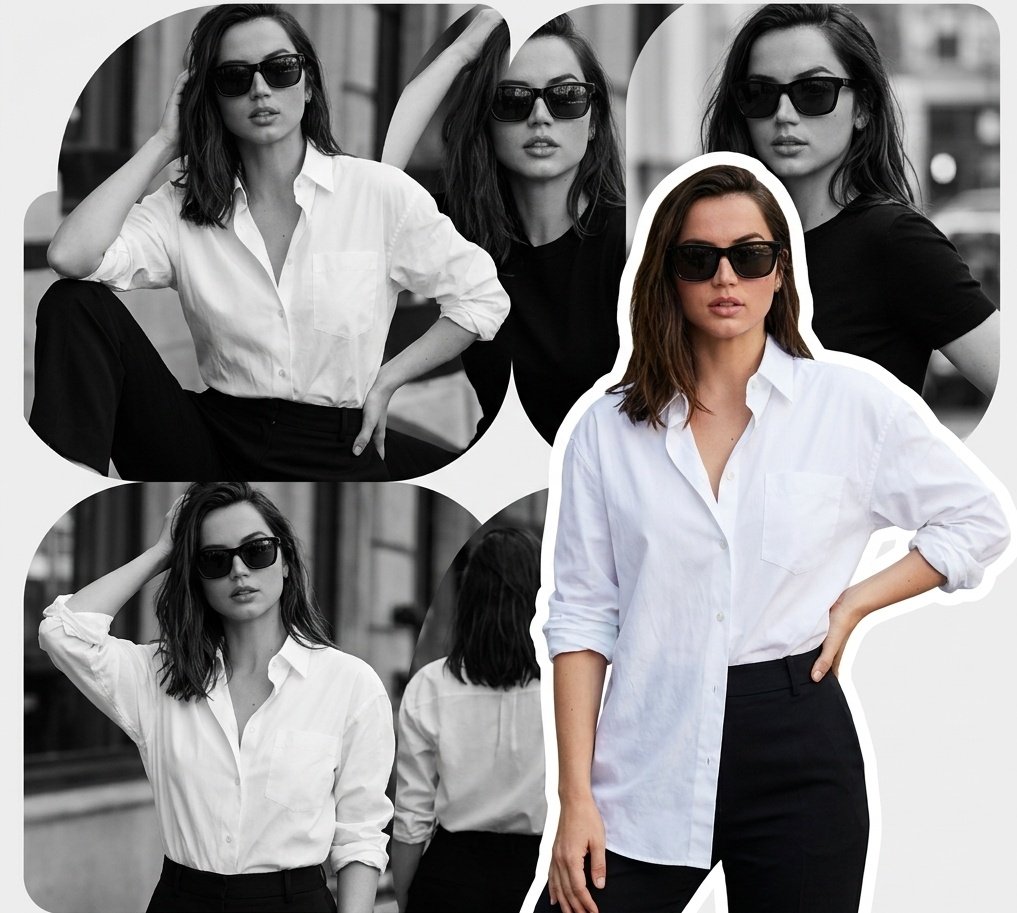 Preview image for Modern Fashion Editorial Collage Poster prompt