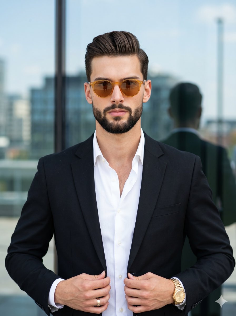 Preview image for Modern Professional Suit Portrait prompt