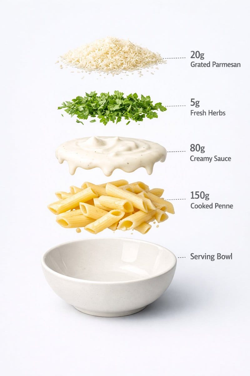 Motion and Image Prompt for Ultra-Realistic Food Photography of Pasta - AI Generated Realistic Style Image Example