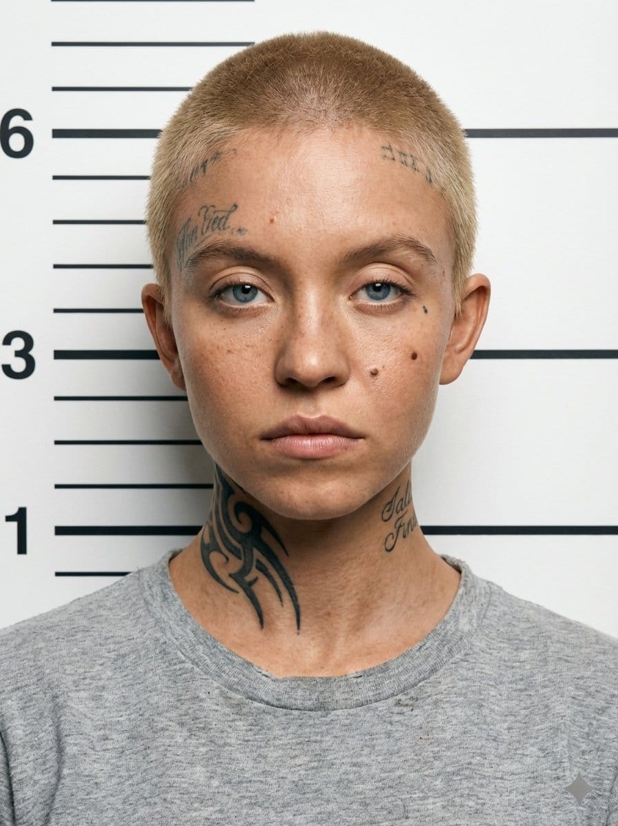 Mugshot AI Filter Trend Portrait Prompt - AI 프롬프트