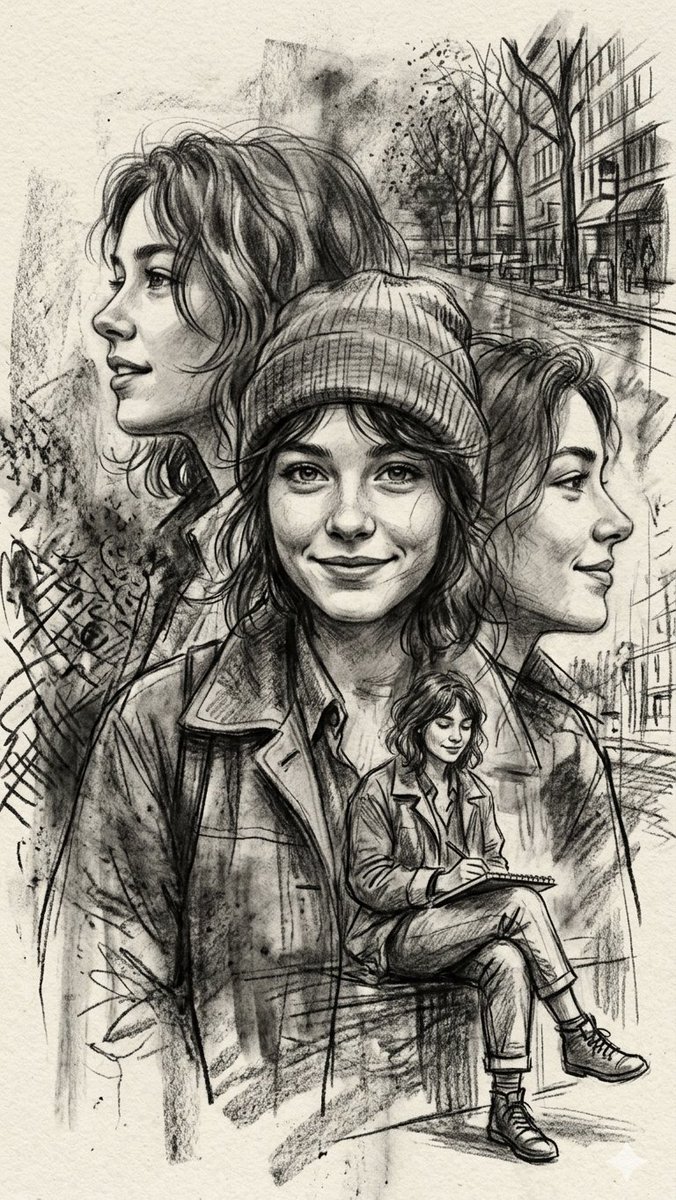 Preview image for Multi-Layered Artist Journal Sketch prompt