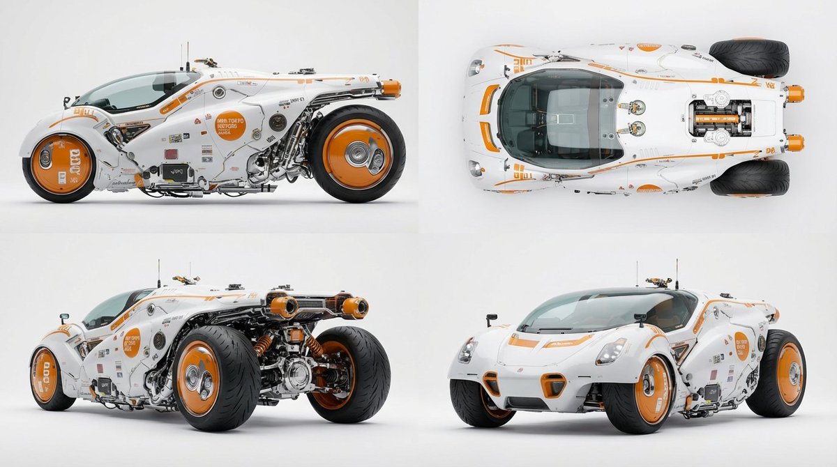 Preview image for Multi-View Car Sheet prompt